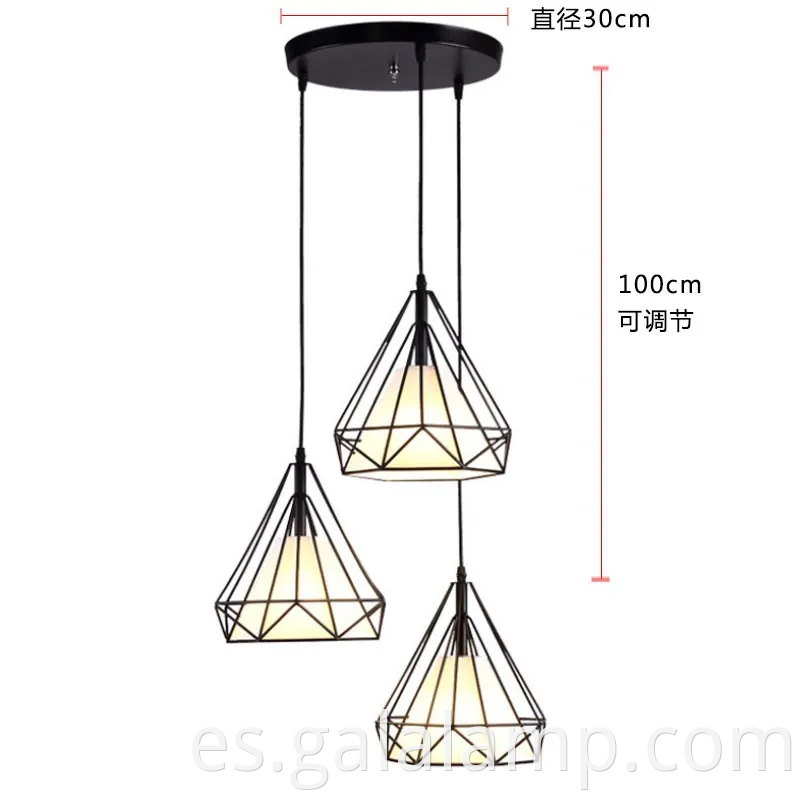 Landelier LED moderno elegante para restaurantes y cafés elegantes